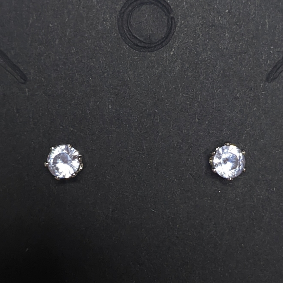 CZ Stud Earrings Mini XS 0.4cm - Picture 12 of 13